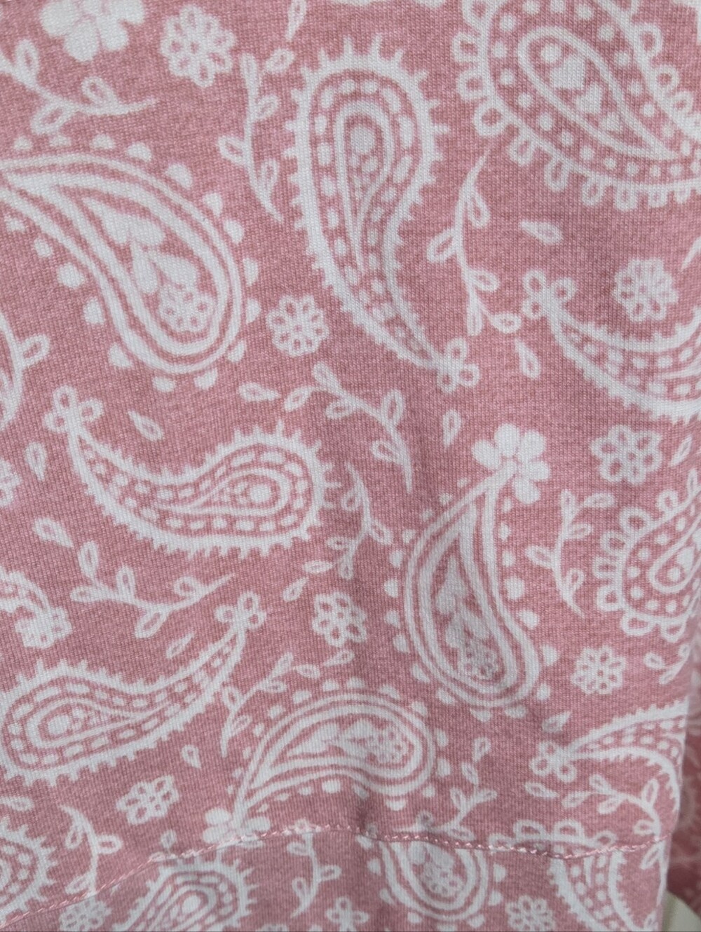 LuLaRoe Pink Paisley Print Sleeveless "Brittany" Hooded Tank Top Size Large NWT - Picture 7 of 13